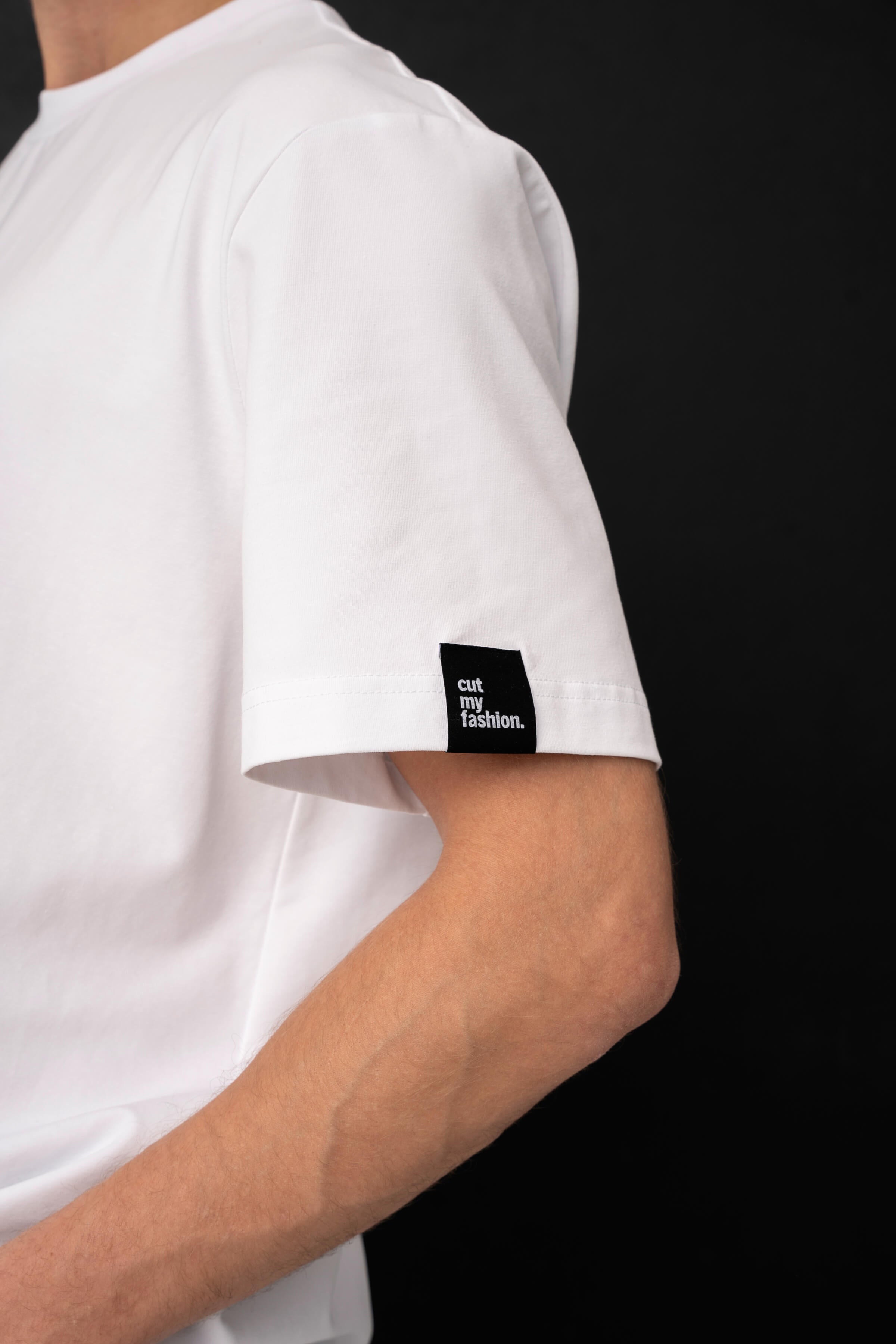 Balti vyriški marškinėliai