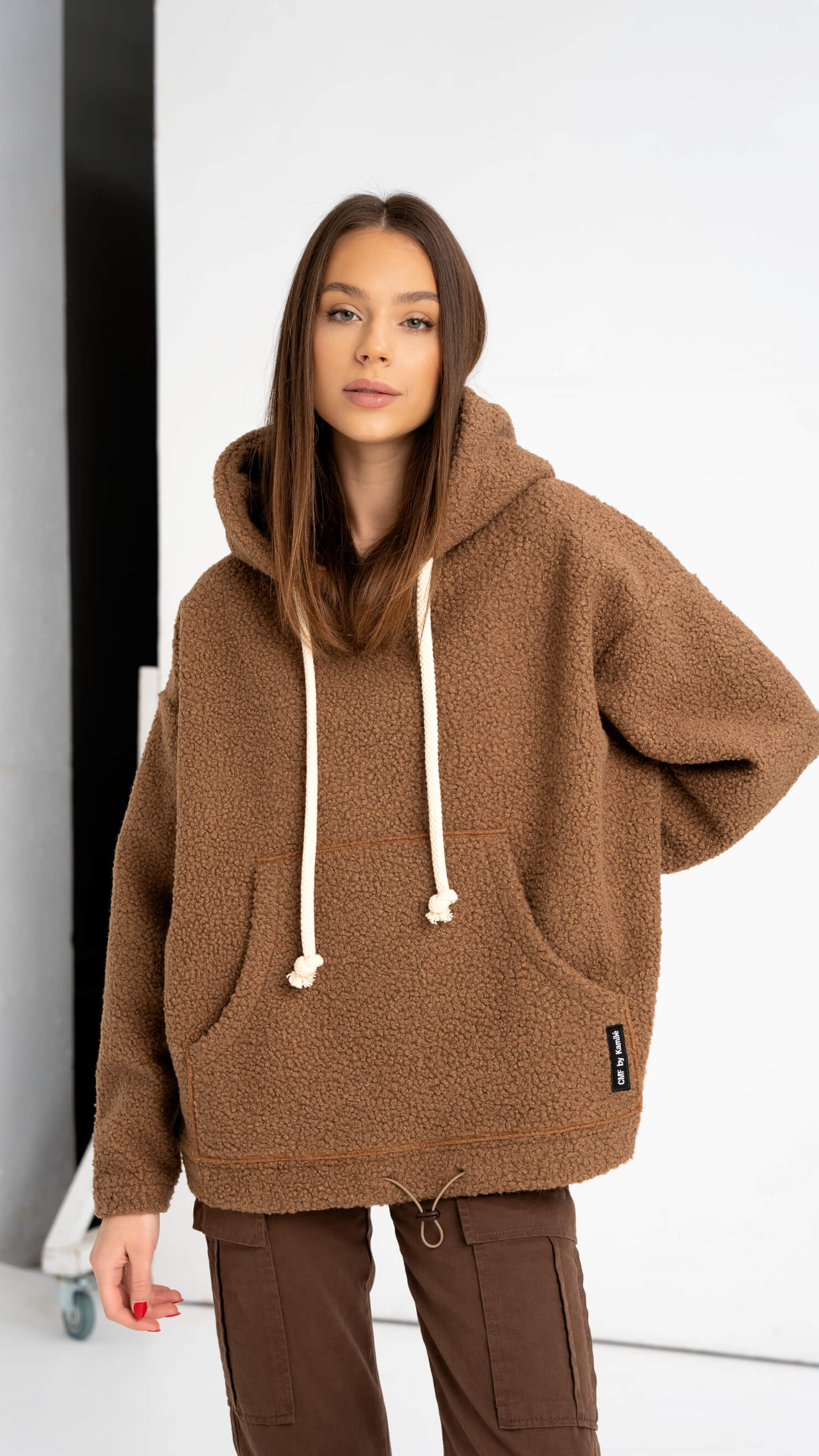 Oversized Teddy jumper "CMF by Kamilė" CMF319