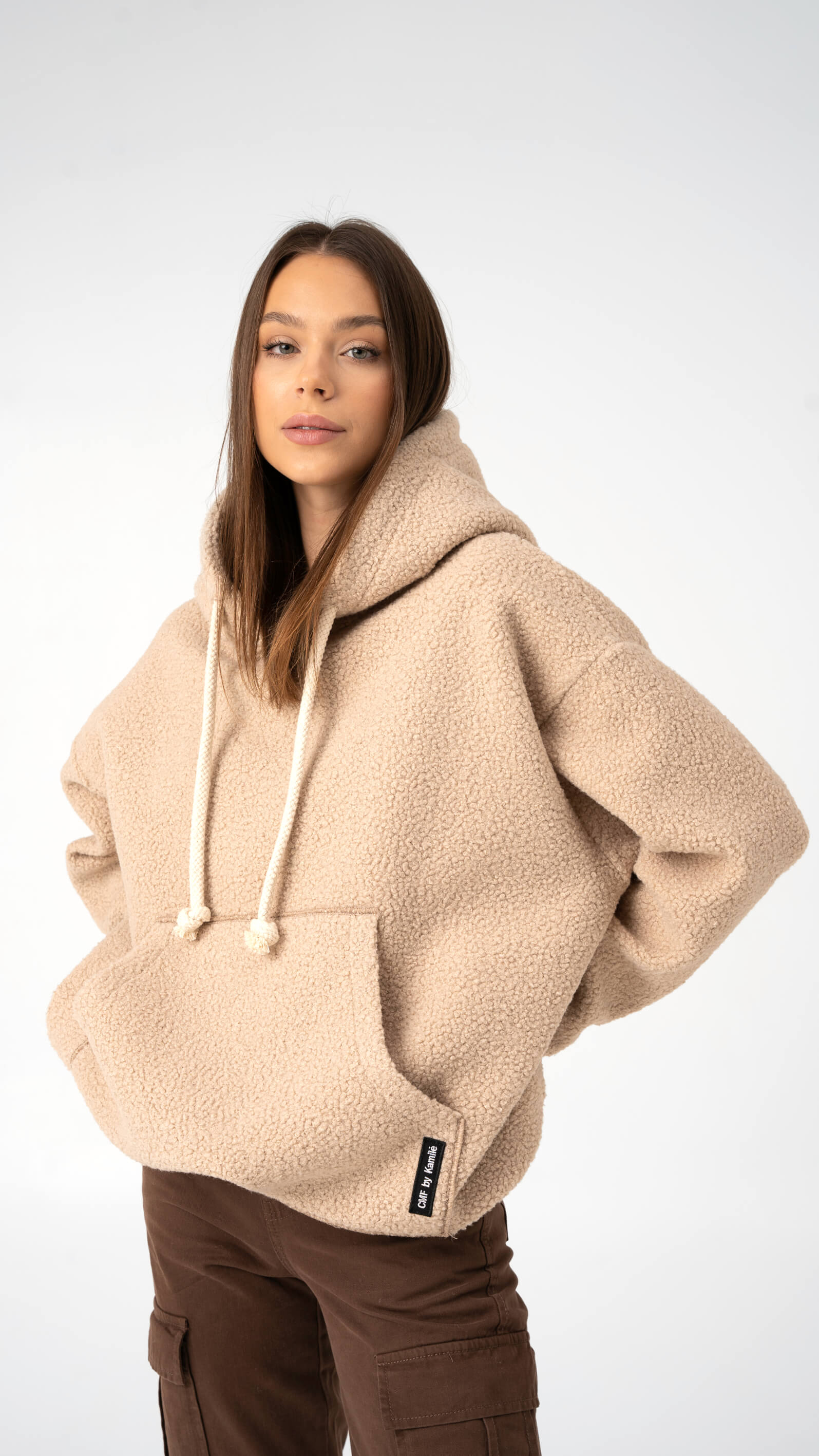 Oversized Teddy jumper "CMF by Kamilė" CMF320